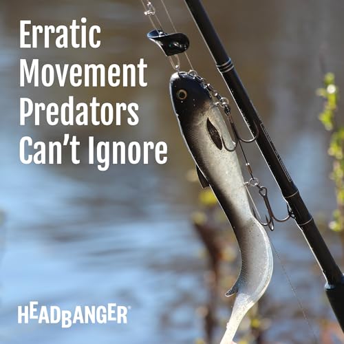 Headbanger RockerHead – Erratic Action Swing Jig Head - color: FireTail, size: 8.5" (4/5 oz)