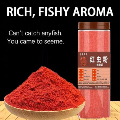 Fishing Bait Additive Powder,250g Red Worm Enhancer | Smell Fish Attractant Baits,for Trout Carp Bass Shellfish Outdoor Fishing Freshwaters Seawater Camping Kayak Lake River