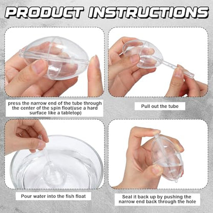 Soulchen 30 Pcs Clear Bobbers for Fishing 3 Size Fishing Clear Bubbles Bobber Casting Bubble Spin Float Tackle Accessories