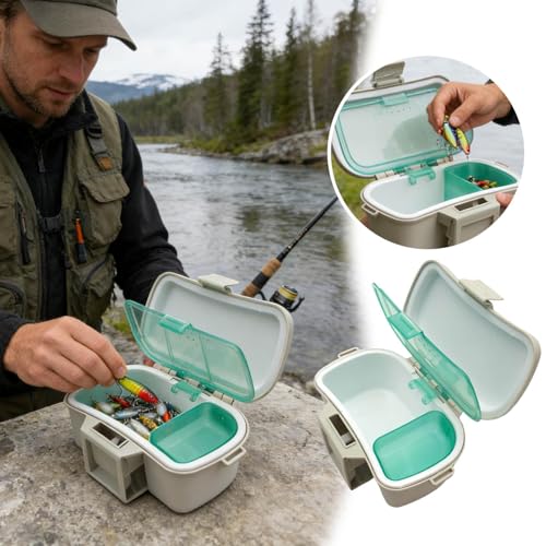 Worm Storage Box - Waist Bait Container, Insulated Earthworm Holder for Fishing Trips, Portable Shrimp Carrier with Secure Lid, Outdoor Gear, Compact Lure Organizer for Kayak and Camping
