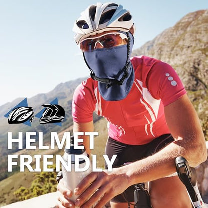 Balaclava Ski Mask, Sun UV Protection Breathable Full Head Face Mask for Men Women Skiing Cycling - color: Navy