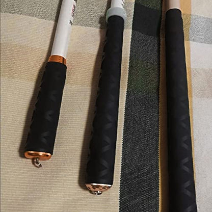 30 mm 35mm 40mm X-Tube Heat Shrink Sleeve Wrap Tubing for Fishing Rod Grips with Non Slip Waterproof and Insulation Lengths Durable Repair 39Inch(1M) - color: 40mm black