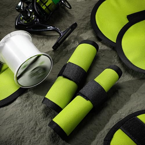 8 Pack Fishing Lure Covers，Lure Wraps for Fishing Rod，Fishing Hook Bait Covers - color: Lemon Green