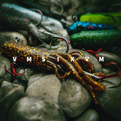 30/20/10 Pcs Tube Jig Heads for Bass Fishing, Tube Bait Worm Hooks rigs for Freshwater Saltwater, 5/16oz, 1/4oz, 3/16oz, 1/8oz - color: A1-5/16oz(10 Pcs Tube Jigs + 20 Pcs #8 Red Triple Hooks)