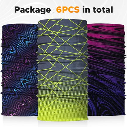 JOEYOUNG Headwear, Bandana, Neck Gaiter Head Wrap Headband Balaclava Magic Scarf - color: A-line