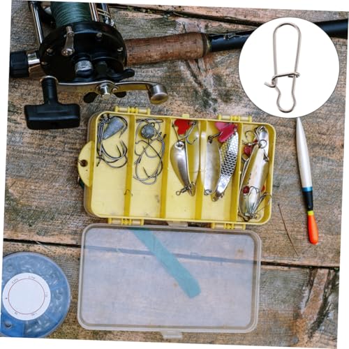 Fishing Buckle Sea Fishing Swivels Catfishing Holder Quick Feeder Fishing Bait Fishing Gadgets Sea - size: 1.2x0.4 cm