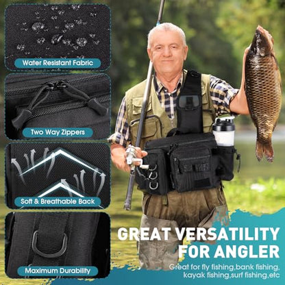 RoundFunny 88 Pcs Fishing Tackle Kit Fishing Pliers Set Fishing Tackle Bag Fishing Lures Kit Fish Gripper Fish Scale Fish Hook Remover Fish Lip Gripper