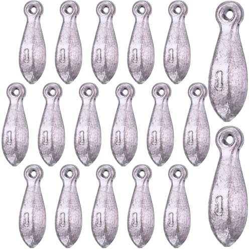 18 Pcs Bank Sinker Fishing Sinkers Weights Bank Weights for Ocean Saltwater Freshwater Surf Bass Catfish Fishing Casting Gear Tackle - size: 1 oz
