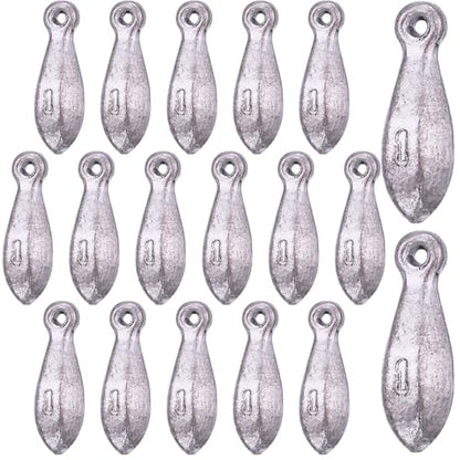 18 Pcs Bank Sinker Fishing Sinkers Weights Bank Weights for Ocean Saltwater Freshwater Surf Bass Catfish Fishing Casting Gear Tackle - size: 1 oz