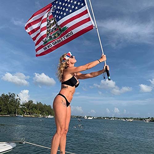 The Original Rod Holder Boat Flag Pole - No Flag (8 Foot) - size: 8 Foot