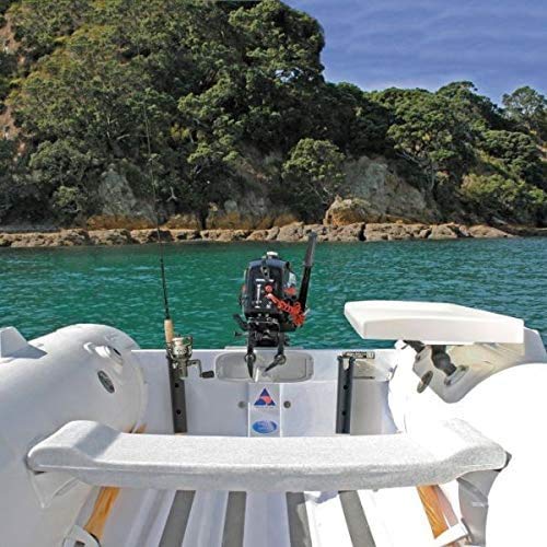 ISURE MARINE Fishing Rod Holder Bracket Wall Mounted Boat Side Mount Tool Holder Tube Links with Screws 2/3/4/6 Pole Tube (White/Black) - color: 4-Pole Black
