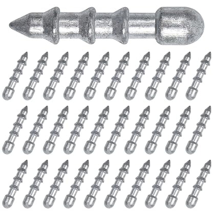 SILANON Fishing Nail Weights Kit,30pcs Wacky Worm Weights Insert Sinkers Fishing Weights Nail Sinker Weights for Soft Worm Lures Neko Rig Wacky Rig Bass Fishing - size: 30pcs-1/16oz