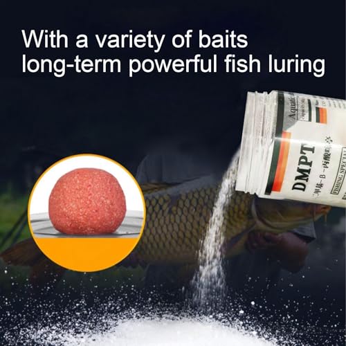 Dmpt Fish Attractant - Scent Fish Attractants, Fish Attractant Powder | 60g High Performance Fishing Scent All Naturals Fish Attractant, Long Lasting Fish Lure Formula for Bass Frogs Lures Lures Jigs