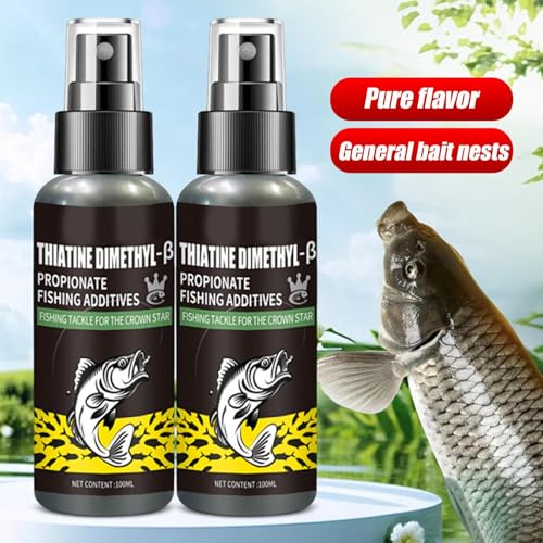 DMPT Fishing Scent Additive - Lure Enhancer, Liquid Formula | Organic Flavor Booster, Natural Feeding Stimulant with Strong Odor During Outdoor Carp Casting & Riverbank Trout Attraction Under Various