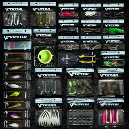 Fishing Tackle Box with Tackle Included Lures, Hooks, Weights, 3-Layer Freshwater Fishing Tackle Kit for Bass Fishing Gear and Equipment, Gift for Fishingman gift choice for Fathers Day - color: Green