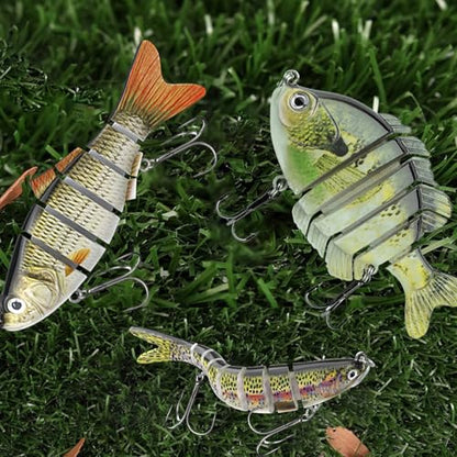 Fishing Lures for Freshwater and Saltwater, CHSMONB 6 Pcs Slow Sinking Most Lifelike Jointed Swimbait for Bass Trout Crappie Walleye Pike, Amazing Gifts for Men and Family