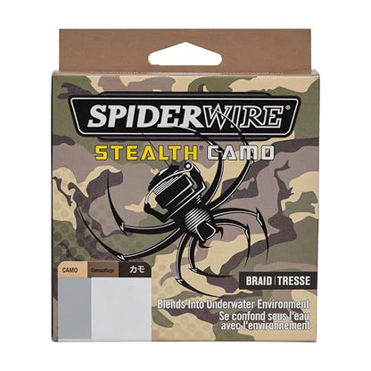 SpiderWire Stealth Braid Fishing Line - color: Camo, size: 300yd, style: 8lb Break Strength