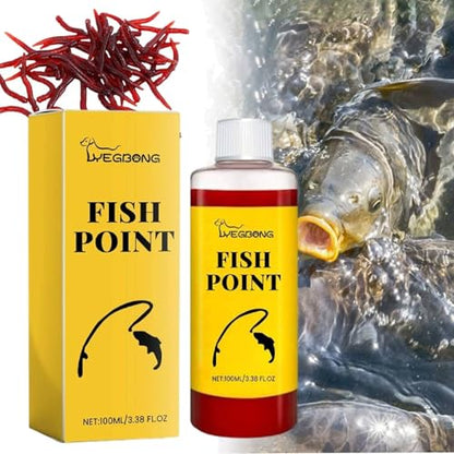 Concentrated Fish Attractant Liquid, 100ml Red Worm Liquid Spray, Powerful Bait Attractant Scent Baits Fish AttractantLiquid,Fast-Acting Red Worm Bait Additive for Freshwater Fishing - color: 1PCS