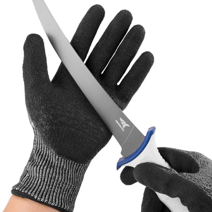 KastKing Kut Safe Fillet Gloves, Ultimate Cut Resistant Gloves for fishing and Outdoor Use, ANSI Level 6 Cut Protection - size: Large