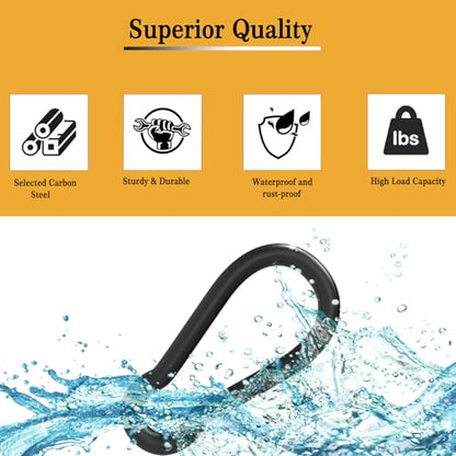 Heavy-Duty Carabiner Clip 1.57"–5.5", Black/Silver Spring Snap Hook, Quick Link Keychain Clip for Keys, Swing Set, Camping, Fishing, Hiking & Traveling (120–1350 lbs) - color: Black, size: 1.55Inch(M4)-100PCS