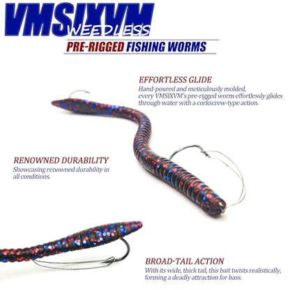 Fishing Lures Bass Lures, Weedless Pre Rigged Bionic Sinking Bass Fishing Lure Soft Plastic Swimbaits for Trout, Walleye, Crappie, Fishing Worm Swim Baits Minnows for Saltwater Freshwater - color: A5-12PCS-Pumpkin Seed, Black Blue, Chocolate