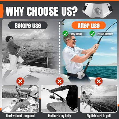 Fishing Belt Adjustable Belt Aluminum Protective plate Padded Waist Support for Fighting - color: Silver