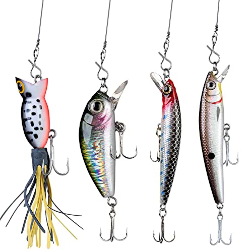 Skylety 300 Pieces Fly Fishing Snaps Stainless Steel Quick Change Fly Fishing Snaps No Knot Fast Clip Lure Connector for Flies Jigs Hooks Trout Lures Clip Swivels Terminal Tackle Mixed Sizes