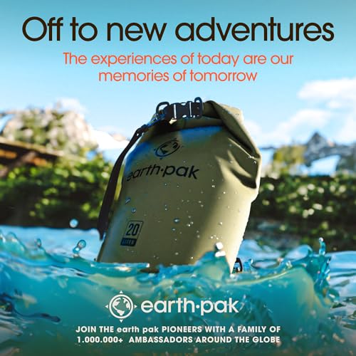 Earth Pak Waterproof Dry Bag - Roll Top Waterproof Backpack Sack Keeps Gear Dry for Kayak with Waterproof Phone Case - color: Light Blue, size: 10L