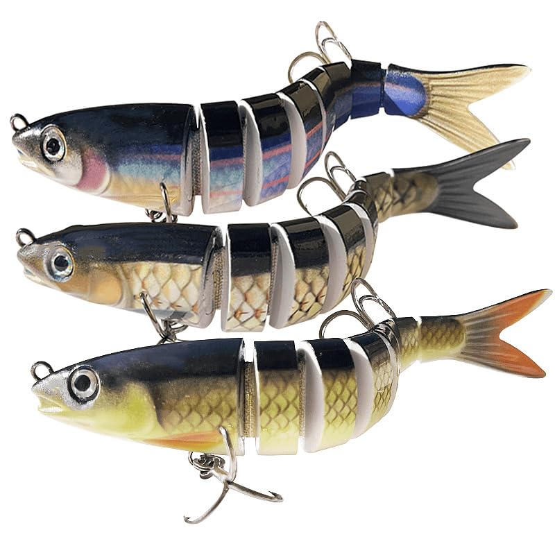 Fishing Lure Kit Ultimate, 5Pcs Fishing Baits Lures for Bass Trout, Fishing Tackle Box with Tools, Complete Fishing Gear and Equipment for Beginners and Pros