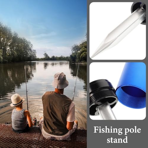 Bank Fishing Rod Holder Ground Insert Stand Portable Fishing Pole Support with Tapered Design for Beginners and Enthusiasts 11.02X1.49X1.49In