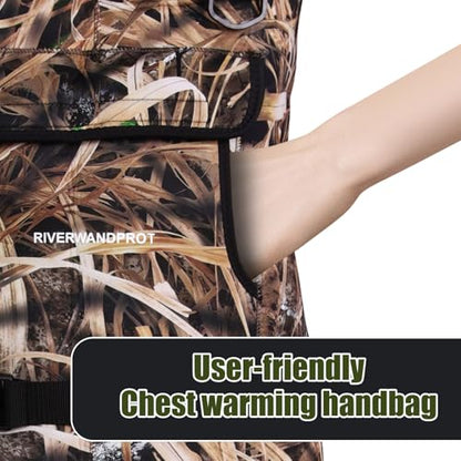 Neoprene Fishing Waders for Men, Waterproof Chest Waders - size: 14#