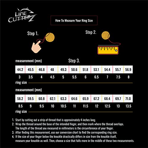 LINE CUTTERZ Pro Fish Gear Aluminum, Super Lightweight Hook Holder Ring Pulls Knots Tight Safely - size: 10