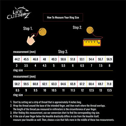 LINE CUTTERZ Pro Fish Gear Aluminum, Super Lightweight Hook Holder Ring Pulls Knots Tight Safely - size: 10