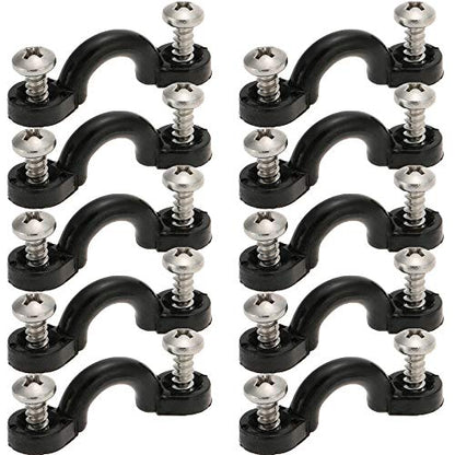 5Pcs Rod Tamer Strap Holder Deck Mount Connector Mount Rod Strap Rod Hold Down Strap for Boat Kayak Fishing - size: 12 Inch