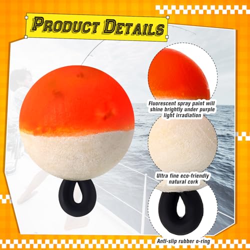 9 Pcs Fly Fishing Strike Indicators for Trout Neon Fishing Bobbers Floats - size: X-Small, style: Neon