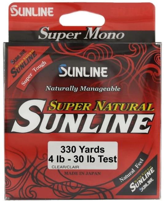 Sunline Super Natural Monofilament Fishing Line - color: Natural Clear, size: 20-Pounds/330-Yards