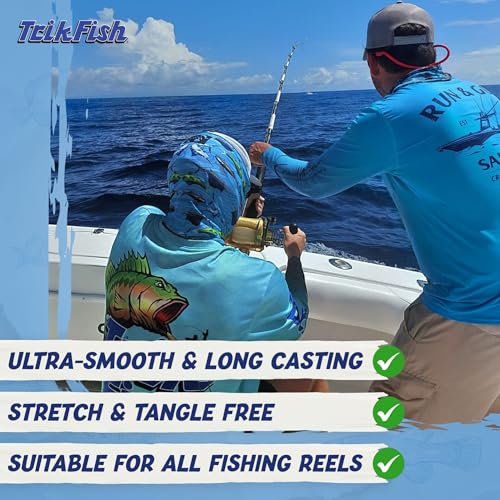TrikFish Fluorocarbon Fishing Line – Fluoro Fishing Line for Freshwater & Saltwater Fishing – Ultra Strong, Virtually Invisible Underwater, and Smooth Casting – Premium Clear Fishing Line - size: 1lb Bulk Spool, style: 12lb Test