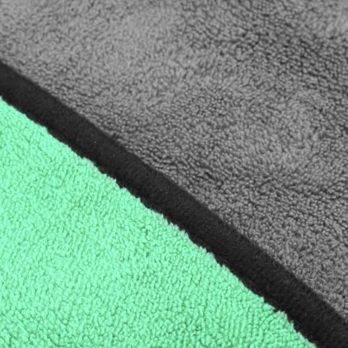 – Thickened Double Sided Absorbent Hand Towel with Clip for Fishing, Boating, Kayaking, Wiping Rods, Reels and Outdoor Gear, 15.7 x 11.8 Inch(Green) - color: Green