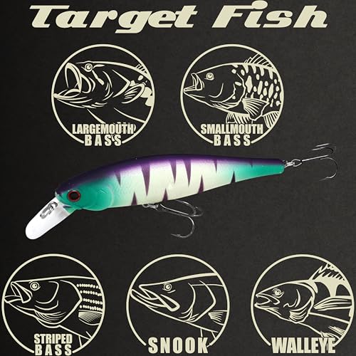 LUCKY CRAFT Pointer 100SP, Jerkbait Side by Side Action Tournament Winning Perfect Wobbling Freshwater Lake Bass Fishing Champion Bait - color: 245 Mat Tiger