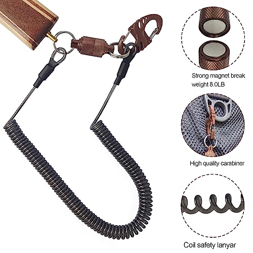 Aventik Fly Fishing Landing Net for Trout Soft Rubber Ghost Mesh Catch and Release Wooden Frame Lightweight and Tangle-Free - style: Long Head
