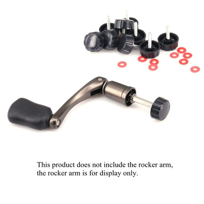 Conskyee Universal Fishing Reel Handle Screw Caps, Fishing Reel Replacement Parts for Spinning Reel Knob Crank Power Foldable Handle Grip(Pack of 5)