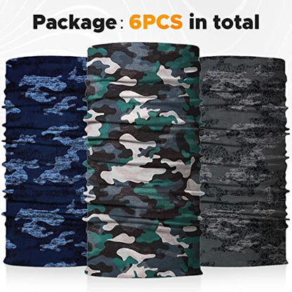 JOEYOUNG Headwear, Bandana, Neck Gaiter Head Wrap Headband Balaclava Magic Scarf - color: A-camo 5