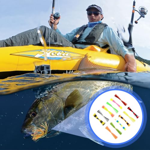 Joyzan Fishing Lures Skirt,Silicone Jig Skirts Replacement Spinnerbait Bait | 600 Strands Buzzbaits Squid Jigs Spinner DIY Fly Legs Tying Material Craw Trailers Bass Casting Spoon Blade Accessories