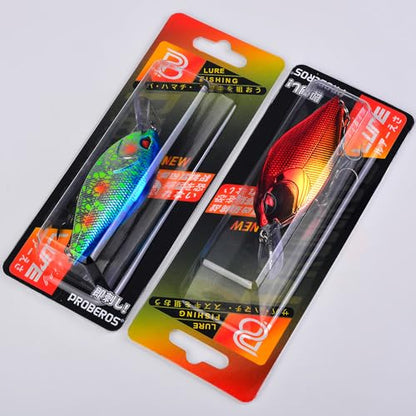 PROBEROS Crankbaits Set Fishing Lure Hard Baits Swimbaits Boat Ocean Topwater Lures Kit Fishing Tackle Hard Baits Set for Trout Bass Perch Fishing Topwater Lures Set - color: 654-0.53oz/3.2inch-6pcs