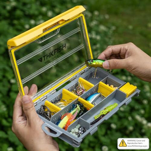 THKFISH 130PCS Compact Fishing Tackle Kit, All-in-One Fishing Gear Lure Bait Accessories Kit for Freshwater Bass Trout, Perfect Father Day Gifts for Men Dad Anglers