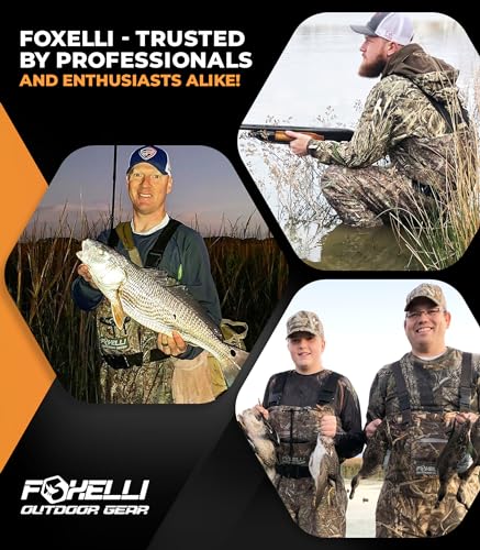 Foxelli Chest Waders – Waterproof 2-ply Nylon/PVC Camo Hunting Fishing Waders for Men and Women with Boots - color: Camo, size: 13