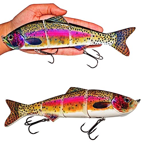 Fishing Lure Swimbait Crankbait Trout Bass Catfish Muskie Bait Fishing Accessories Fishhook Hunting - color: Minow-10''-1PCS-B