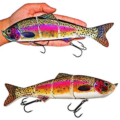 Fishing Lure Swimbait Crankbait Trout Bass Catfish Muskie Bait Fishing Accessories Fishhook Hunting - color: Minow-10''-1PCS-B