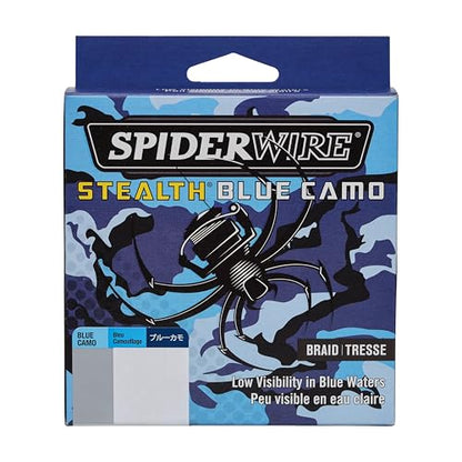 SpiderWire Stealth Braid Fishing Line - color: Blue Camo, size: 125yd, style: 15lb Break Strength