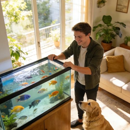 Fish Food Cup | Floating Container with Suction Cup | Fish Food Holder,for Live Bait Freshwater Tank Feeding Care Portion Control